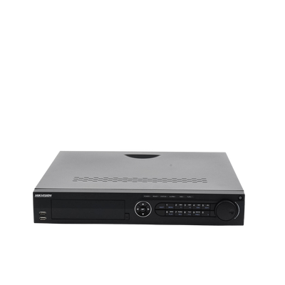 DVR 16 Canales TurboHD + 16 Canales IP/ 8 Megapixel/ 4 Bahías de Disco Duro / 4 Canales de Audio / Videoanalisis / 16 Entradas de Alarma / Arreglo RAID / Soporta POS