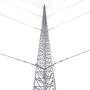 Kit de Torre Arriostrada de Techo de 15 m con Tramo STZ30 Galvanizado Electrolítico (No incluye retenida).