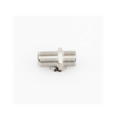 Adaptador Barril para 75 Ohm, de Conector F Hembra a F Hembra, Níquel/ Estaño/ Polietileno.
