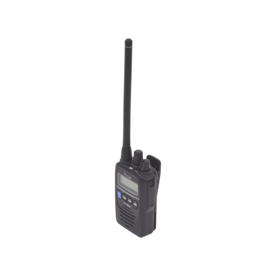 Radio portátil marino y comercial en VHF, incluye los canales USA, INT, CAN, y del clima