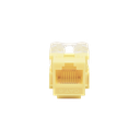 Módulo Jack Keystone Cat6 con terminación 110 (Punchdown) para faceplate - Color Amarillo