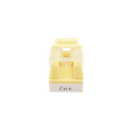 Módulo Jack Keystone Cat6 con terminación 110 (Punchdown) para faceplate - Color Amarillo