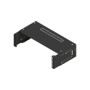 Rack Abierto de montaje en Pared, de 19in,  Profundidad Ajustable (8" a 12") de 2.5  Unidades de rack, con Capacidad de Crecimiento.