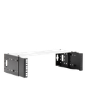 Rack Abierto de montaje en Pared, de 19in,  Profundidad Ajustable (8" a 12") de 2.5  Unidades de rack, con Capacidad de Crecimiento.