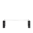 Rack Abierto de montaje en Pared, de 19in,  Profundidad Ajustable (8" a 12") de 2.5  Unidades de rack, con Capacidad de Crecimiento.