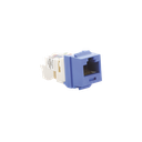 Conector Jack Estilo TP, Tipo Keystone, Categoría 6, de 8 posiciones y 8 cables, Color Azul