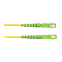 Jumper de Fibra Optica Monomodo 9/125 OS2, SC/APC-SC/APC Simplex, OFNR (Riser), Color Amarillo, 1 Metro