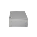 Gabinete de Acero IP66 Uso en Intemperie (500 x 700 x 250 mm) con Placa Trasera Interior Metálica y Compuerta Inferior Atornillable (Incluye Chapa y Llave T).
