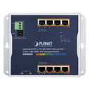 Switch Industrial PoE Administrable de Pared Capa 2, 8 Puertos Gigabit PoE 802.3at y 2 Puertos 100/1000X SFP