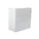 Gabinete de Acero IP66 Uso en Intemperie (600 x 600 x 300 mm) con Placa Trasera Interior Metálica y Compuerta Inferior Atornillable (Incluye Chapa y Llave T).