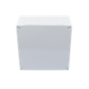 Gabinete de Acero IP66 Uso en Intemperie (600 x 600 x 300 mm) con Placa Trasera Interior Metálica y Compuerta Inferior Atornillable (Incluye Chapa y Llave T).