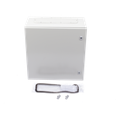 Gabinete de Acero IP66 Uso en Intemperie (600 x 600 x 300 mm) con Placa Trasera Interior Metálica y Compuerta Inferior Atornillable (Incluye Chapa y Llave T).