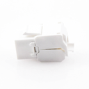 Módulo Jack Keystone Cat6A (toolless), con terminación en ángulo 180 º Color Blanco, Compatible con Faceplate y Patchpanel Linkedpro