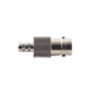 Conector BNC Hembra de Anillo para Cables RG-8/X, LMR-240, 9258, Níquel/ Oro/ Delrin.