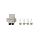 Módulo Acoplador de Fibra Óptica Duplex LC/PC a LC/PC Compatible con Fibra Multimodo