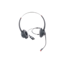 Diadema binaudal (duo) con tecnología antishock para teléfonos IP FANVIL y Polycom con micrófono de cancelación de ruido, larga durabilidad