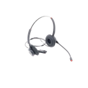 Diadema binaudal (duo) con tecnología antishock para teléfonos IP FANVIL y Polycom con micrófono de cancelación de ruido, larga durabilidad