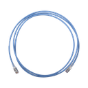 Patch Cord Skinny Cat6A Blindado S/FTP, 2.13 Metros (7 Pies), Diámetro Reducido 28 AWG, Color Azul