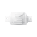 Aislador de Paso Blanco reforzado para cercos eléctricos, resistente al clima extremoso