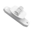 Aislador de Paso Blanco reforzado para cercos eléctricos, resistente al clima extremoso
