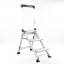 Escalera de Tijera con Punto de Apoyo Anti-caídas de 0.67 m (Nivel de Pie), con Peldaños JUMBO, (SKU 11903).