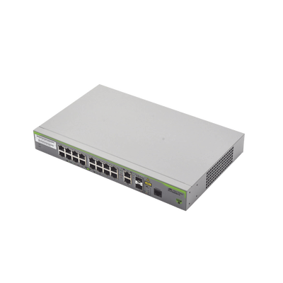 Switch Administrable CentreCOM FS980M, Capa 3 de 16 Puertos 10/100 Mbps + 2 puertos RJ45 Gigabit/SFP Combo