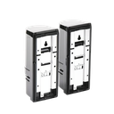 Barrera fotoelectrica de 100 metros con la mejor tecnologia de deteccion de patrones para reducir falsas alarmas / Alámbrico / 2 rayos / compatible con cualquier panel de alarma