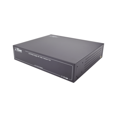 Kit de TRANSCEPTOR ACTIVO DE 4 CANALES / VIDEO+PODER en un solo Cable UTP / 150 metros en 4K, 200 metros en 5 MP/ Envía 36 Vcc y Recibe 12 Vcc / TODO INCLUIDO PARA RACK / Compatible con cámaras HD-TVI/CVI/AHD/CVBS / INSTALACIÓN LIMPIA