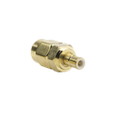 Adaptador Coaxial en Línea, de Conector SMA Macho a SMB Hembra, Oro/ Oro/ Teflón.