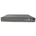 DVR 4 Megapixel / 32 Canales TURBOHD + 8 Canales IP / 2 Bahías de Disco Duro / 1 Canal de Audio