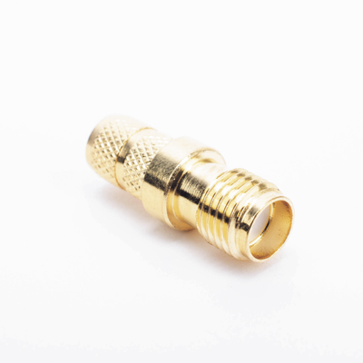 Conector SMA Hembra Inverso de Anillo Plegable para Cable RG-8/X, 9258, LMR-240, LMR-240UF,  LMR-LW240, Oro/Oro/Teflón.