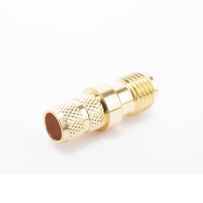 Conector SMA Hembra Inverso de Anillo Plegable para Cable RG-8/X, 9258, LMR-240, LMR-240UF,  LMR-LW240, Oro/Oro/Teflón.