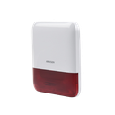 (AX PRO) Sirena Inalámbrica con Estrobo Rojo para Exterior IP65 / 110 dB