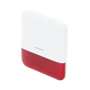 (AX PRO) Sirena Inalámbrica con Estrobo Rojo para Exterior IP65 / 110 dB