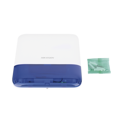 (AX PRO) Sirena Inalámbrica con Estrobo Azul para Exterior IP65 / 110 dB