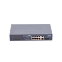 Switch No Administrable 8 Puertos Gigabit con Modo Extender a 250 m,  2 Puertos Uplink 10/100/1000 Mbps, 2 Puertos SFP
