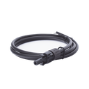Cable Fotovoltaico 1.5 m, Negro, Calibre 10 AWG con Terminal MC4-H en un Extremo