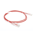 Cable de Parcheo Slim UTP Cat6 - 1 metro, Rojo, Diámetro Reducido (28 AWG)