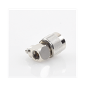 Conector N Macho en A/R de Anillo Plegable para Cables RG-8/X, LMR-240, Níquel/ Oro/ Teflón.