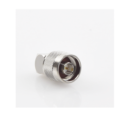 Conector N Macho en A/R de Anillo Plegable para Cables RG-8/X, LMR-240, Níquel/ Oro/ Teflón.
