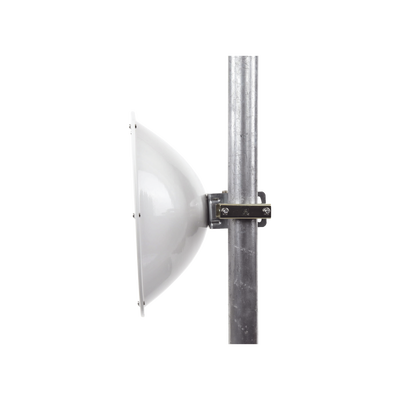 Antena direccional de Alto Rendimiento/ Parábola profunda para mayor aislamiento al ruido / 24.5 dBi / (4.9 - 6.4 GHz) / Conectores N-Hembra / Fácil Montaje y Soporte de acero inoxidable /  Radomo Incluido