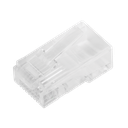 Bote con 100 Piezas de Plug Modular RJ45 Cat5e sin Blindaje, Chapado de Oro a 30 Micras para Durabilidad Extrema