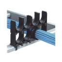 Espaciador de Cables de Nylon 6.6, Con 4 Espacios de 1.25 in (31.8 mm) de Diámetro, Color Negro, 1 Pieza