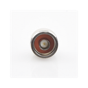 Conector N Macho, Anillo Plegable y Pin Cautivo para RG-8/X, 9258, LMR-240, Níquel/ Oro/ Teflón.