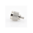 Conector N Macho, Anillo Plegable y Pin Cautivo para RG-8/X, 9258, LMR-240, Níquel/ Oro/ Teflón.