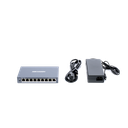 Switch Monitoreable PoE+ / 8 puertos 100 Mbps PoE+ / 1 puerto 1000 Mbps de Uplink / PoE hasta 300 Metros / Conexión Remota desde Hik-ParnerPro / 110 W