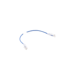 Cable de Parcheo Slim UTP Cat6 - 30 cm Azul Diámetro Reducido (28 AWG)