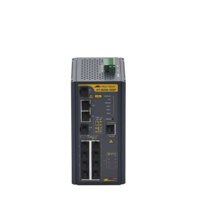 Switch Industrial PoE+ administrable de 8 Puertos 10/100/1000 Mbps + 2 puertos SFP Combo, 120 W