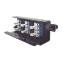 Placa Acopladora de Fibra Óptica Plug and Play, Con 6 Conectores LC Duplex (12 Fibras), Para Fibra Monomodo, Azul