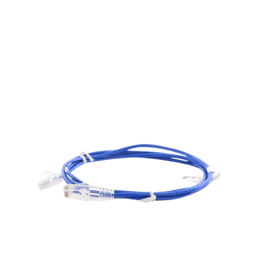 Cable de Parcheo Slim UTP Cat6 - 1.5 m Azul Diámetro Reducido (28 AWG)